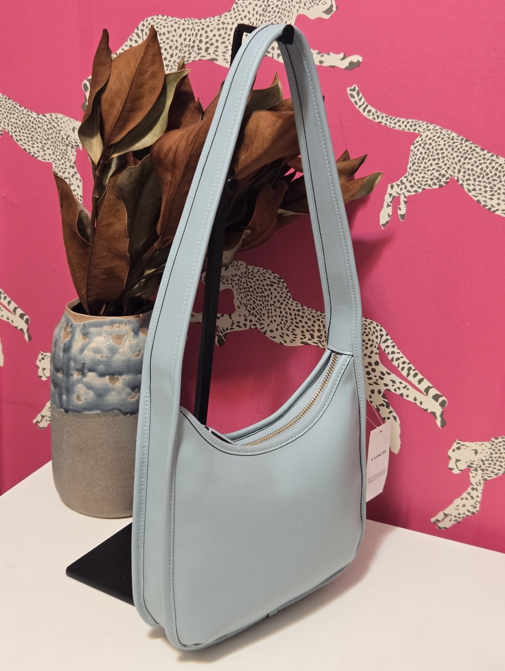 NWT Coach Curve Zip Glovetanned Leather Shoulder Bag Limited Re-edition 1997 - Picture 10 of 15